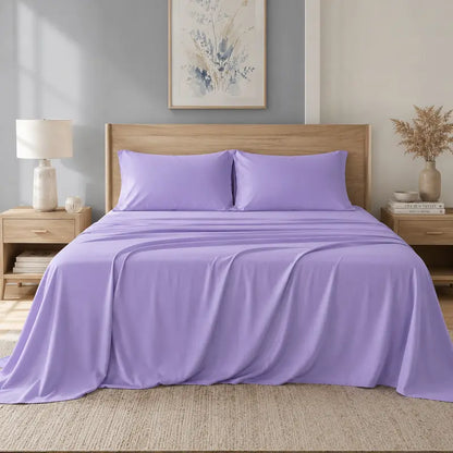 ❄️ 6‑Pieces Bamboo Cooling Extra Deep Pocket Sheet Set for Hot Sleepers