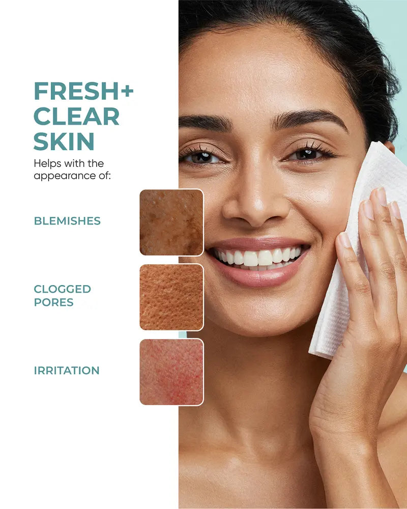 Silky Biodegradable Face Towels | Extra Thick Soft | Sensitive Skin Trave